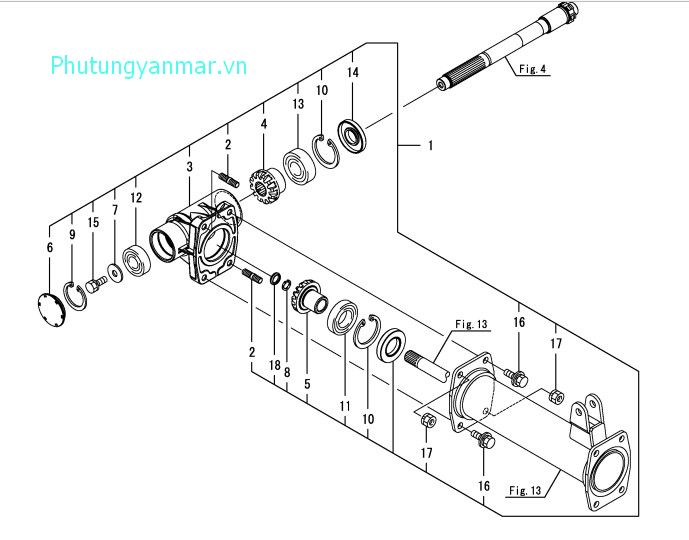 Vỏ trục trước